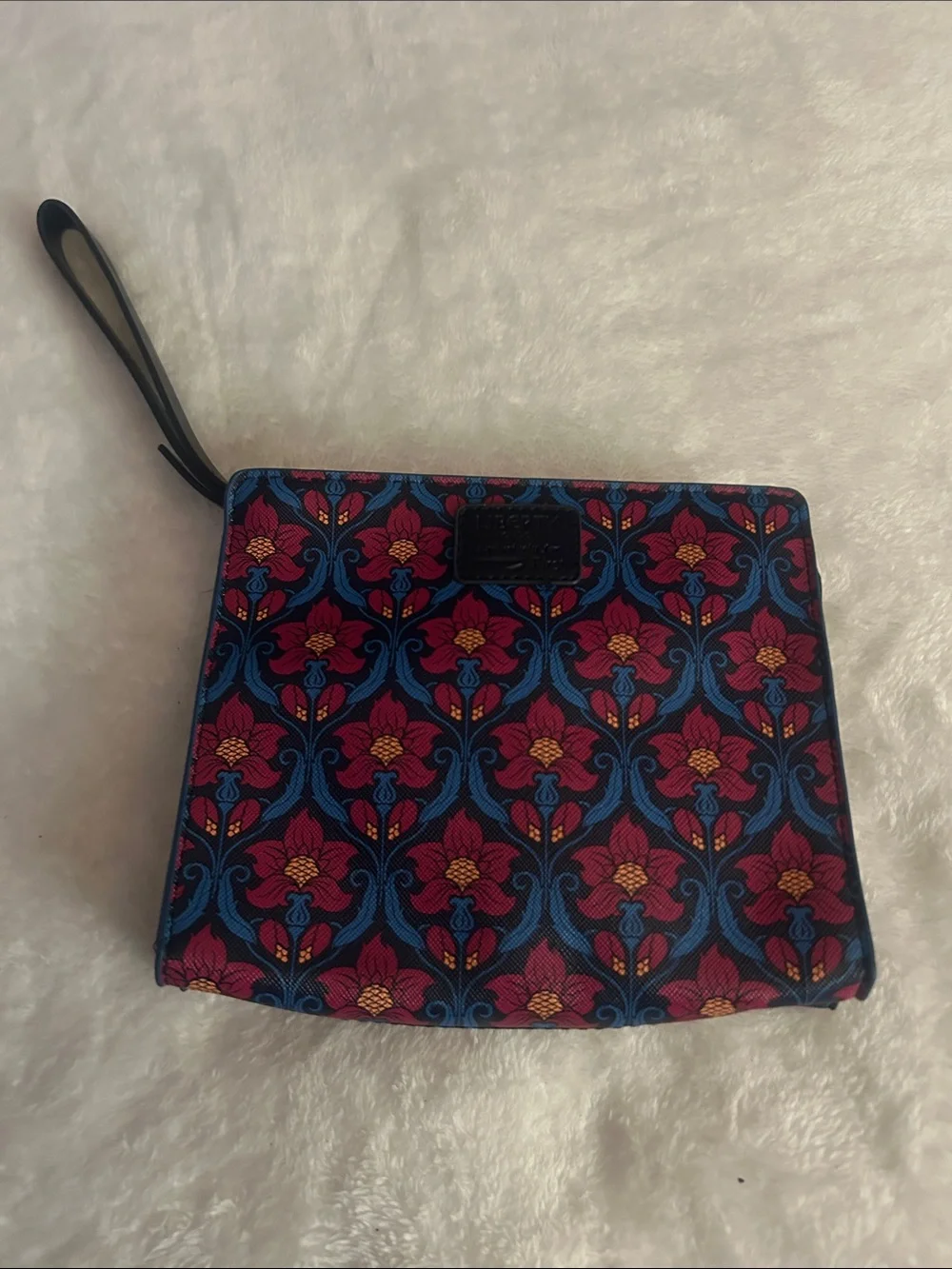 Liberty of London Floral Wristlet Clutch in Red, Blue & Yellow